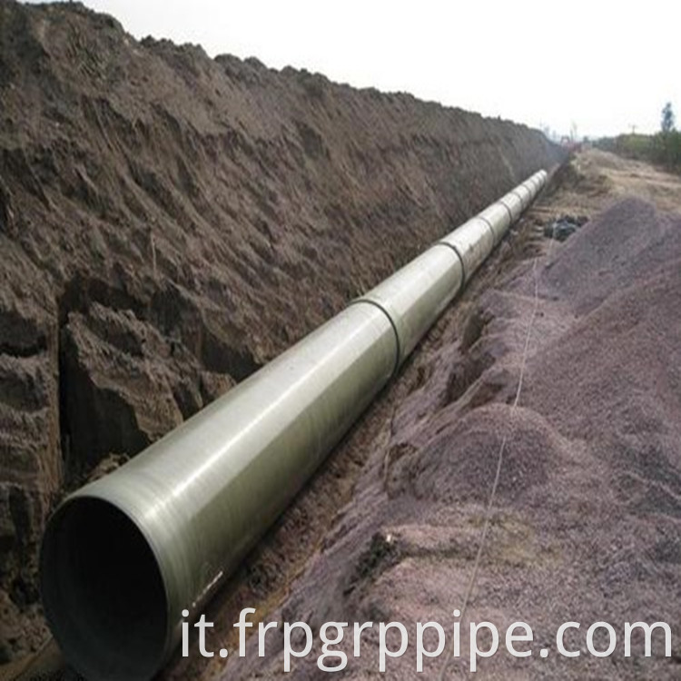 Pipe GRP in fibra di vetro antisismica e resistente all'usura